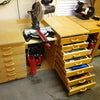 Super-Storage Miter Saw Station drawers open