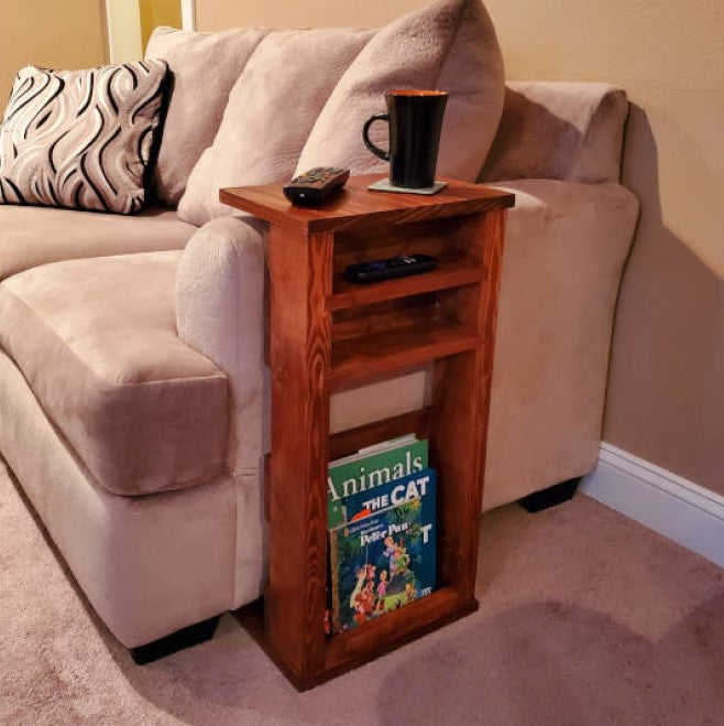 Wooden Couch Arm Table Sofa-Arm Table – Wood Shop Essentials